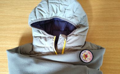 graue Kinderjacke